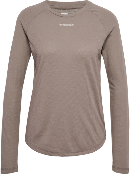 hmlMT VANJA T-SHIRT L/S, DRIFTWOOD, packshot