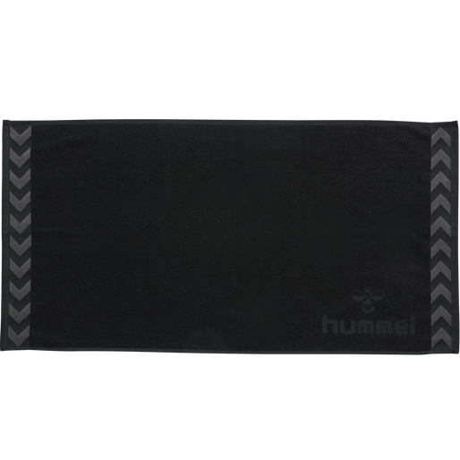 HUMMEL SMALL TOWEL, BLACK, packshot