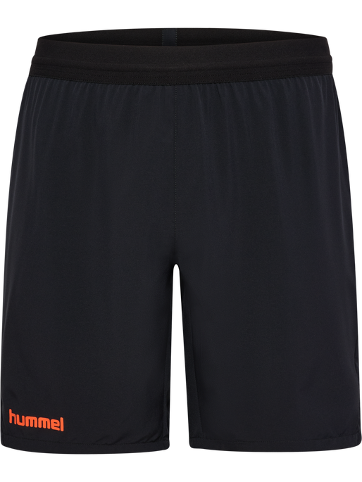 hmlBLAZE PRO TRAINING SHORTS KIDS, BLACK/ORANGE, packshot