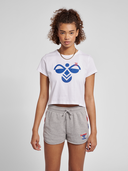 hmlIC TEXAS CROPPED T-SHIRT, 9368, model