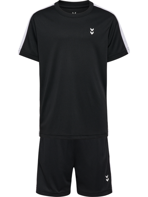 hmlJR PULSE CONTRAST SET, BLACK hmlJR PULSE CONTRAST SET, BLACK, packshot