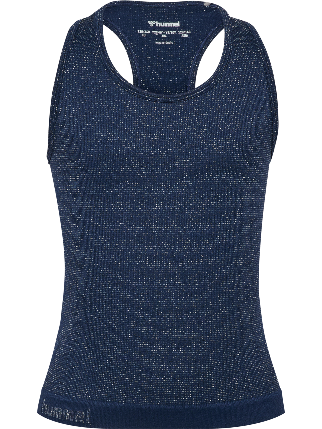hmlJR SEAMLESS  GLITTER  TANK TOP, DRESS BLUES, packshot