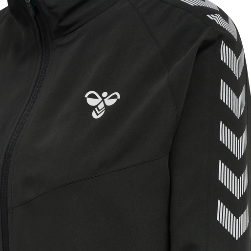 hmlGG12 TRACK JACKET WOMAN, BLACK hmlGG12 TRACK JACKET WOMAN, BLACK, packshot