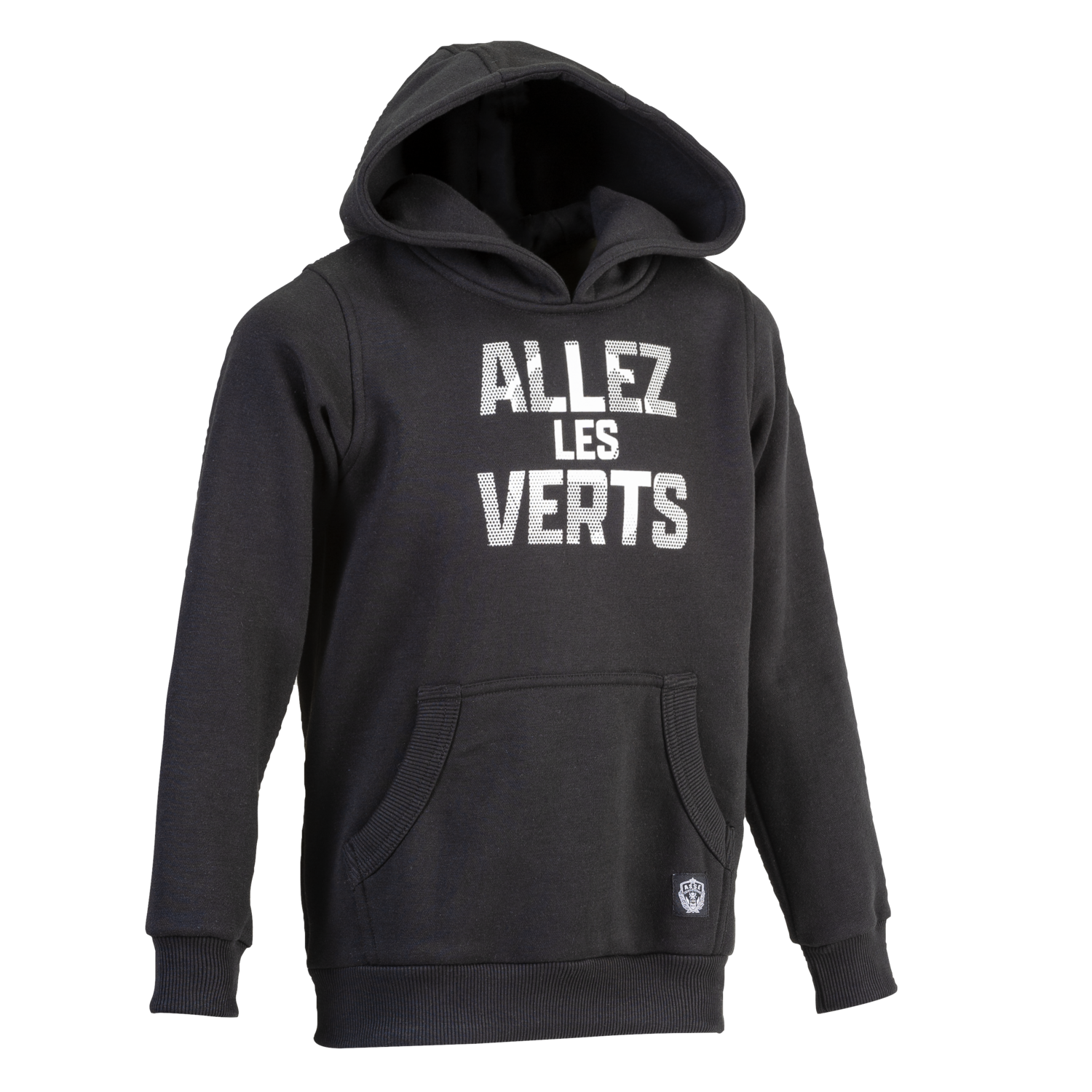 ASSE ALLEZ LES VERTS HOODIE, BLACK, packshot