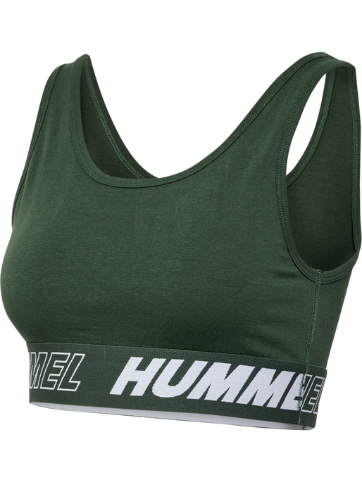 hmlTE MAJA COTTON SPORTS TOP, CLIMBING IVY, packshot
