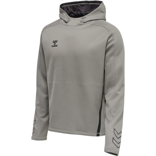 hmlCIMA XK HOODIE, GREY MELANGE hmlCIMA XK HOODIE, GREY MELANGE, packshot