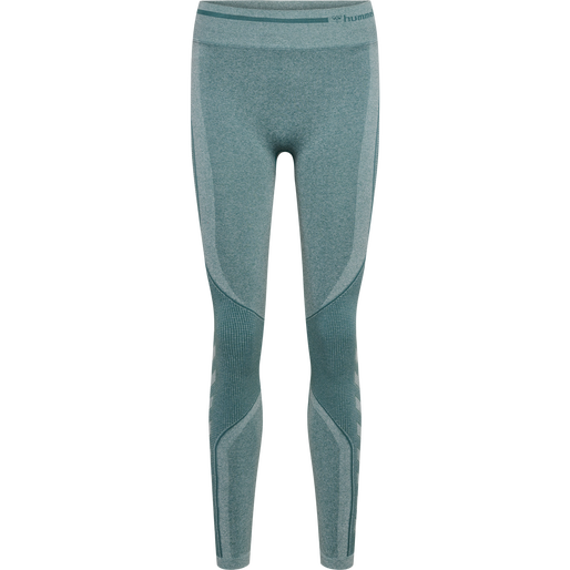 hmlMT LULU SEAMLESS SCRUNCH TIGHTS, NORTH ATLANTIC MELANGE, packshot