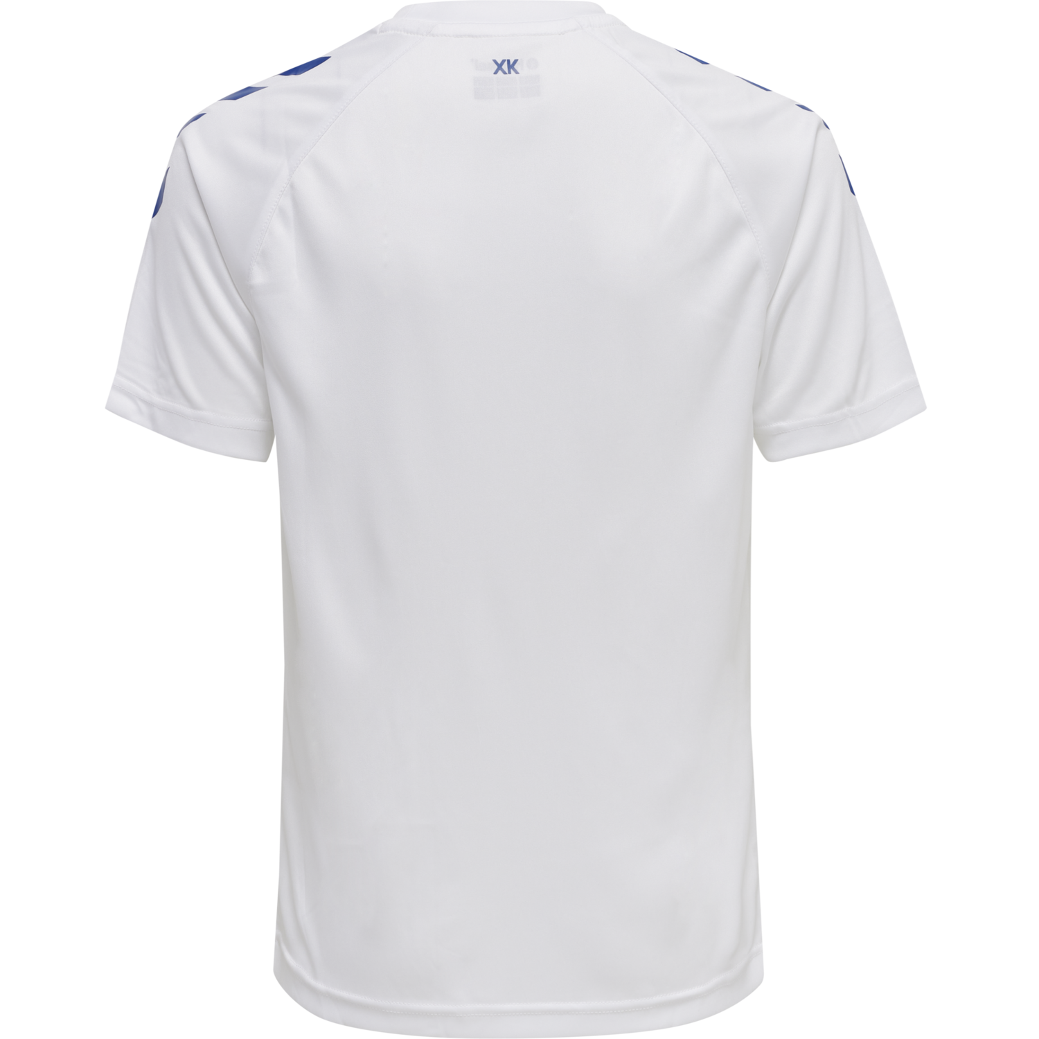 hmlCORE XK CORE POLY TEE S/S KIDS, WHITE/TRUE BLUE, packshot