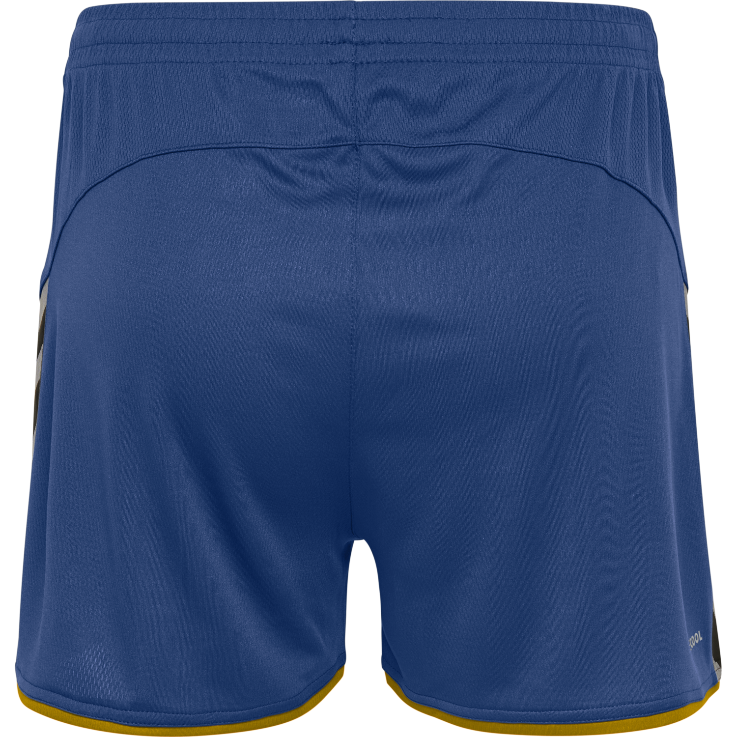 hmlAUTHENTIC POLY SHORTS WOMAN, TRUE BLUE/SPORTS YELLOW, packshot