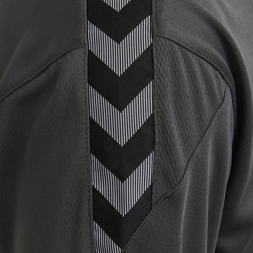 hmlAUTHENTIC POLY JERSEY L/S, ASPHALT, packshot