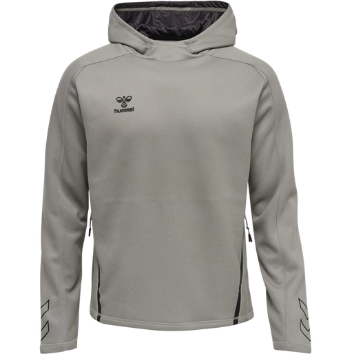 hmlCIMA XK HOODIE, GREY MELANGE hmlCIMA XK HOODIE, GREY MELANGE, packshot