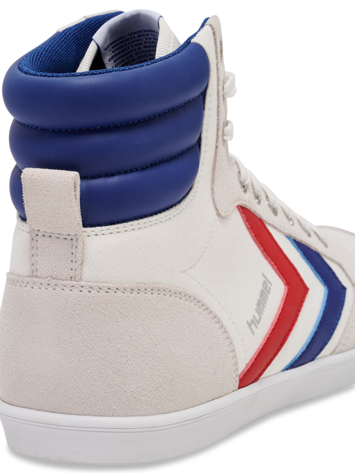 HUMMEL SLIMMER STADIL HIGH, WHITE/BLUE/RED/GUM, packshot