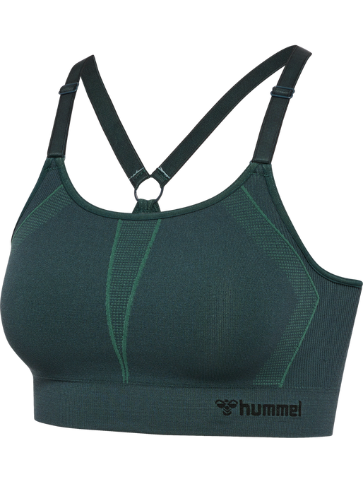 hmlMT POWER SEAMLESS SPORTS BRA, GREEN GABLES hmlMT POWER SEAMLESS SPORTS BRA, GREEN GABLES, packshot