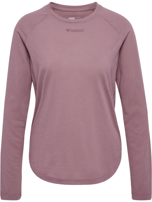 hmlMT VANJA T-SHIRT L/S, GRAPE SHAKE, packshot