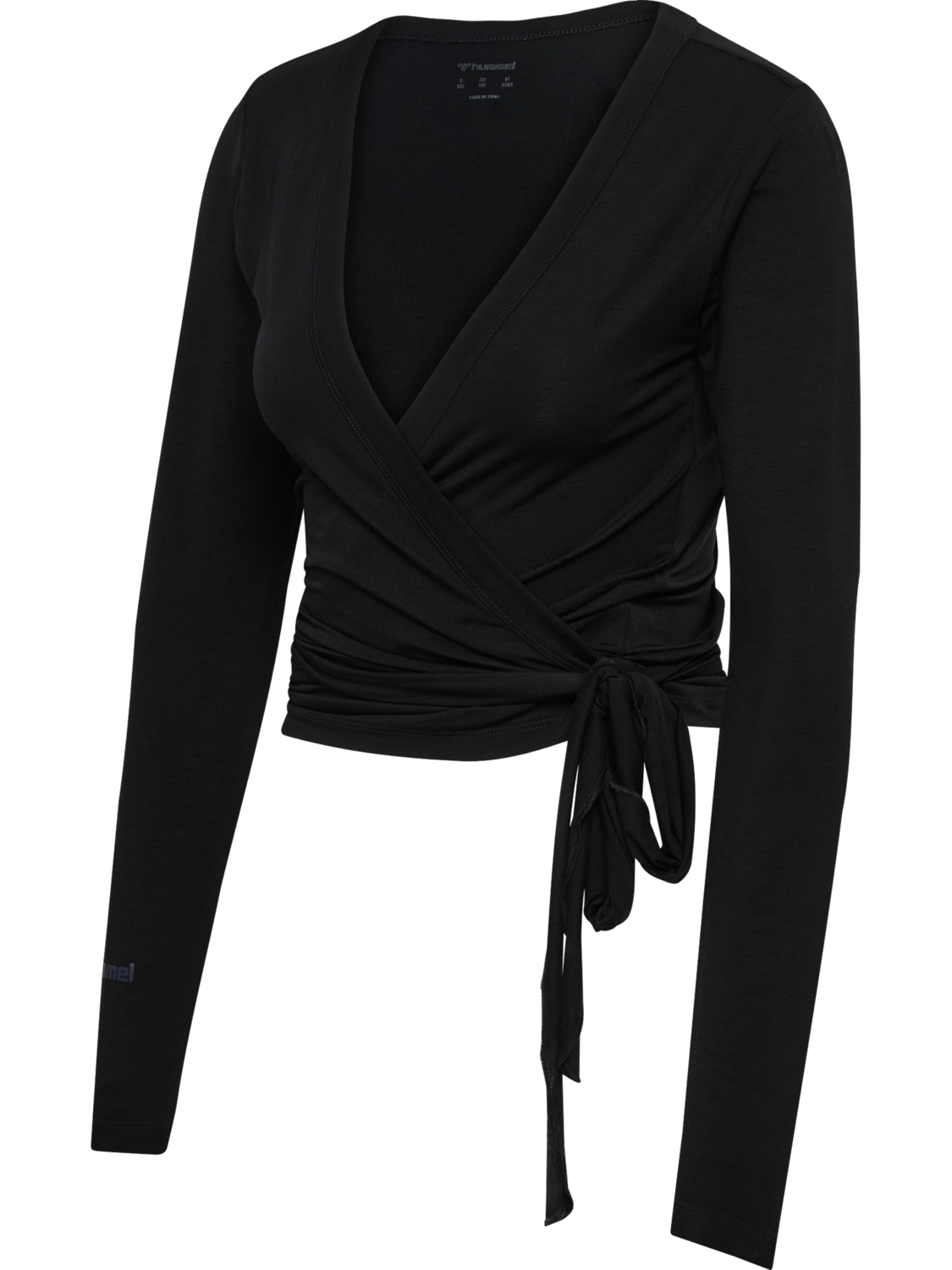 hmlSOFT WRAP BLOUSE, BLACK, packshot