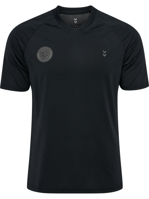 hmlPULSE MESH T-SHIRT S/S, BLACK/EBONY hmlPULSE MESH T-SHIRT S/S, BLACK/EBONY, packshot