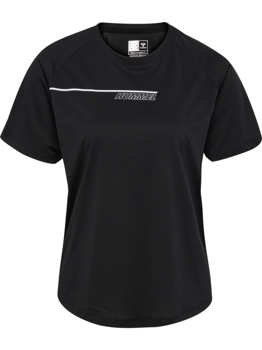 hmlCOURT LIGHT WEIGHT T-SHIRT W, BLACK, packshot