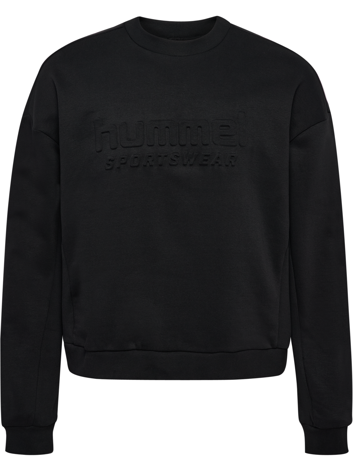 hmlBOXY CREW LOGO, BLACK, packshot