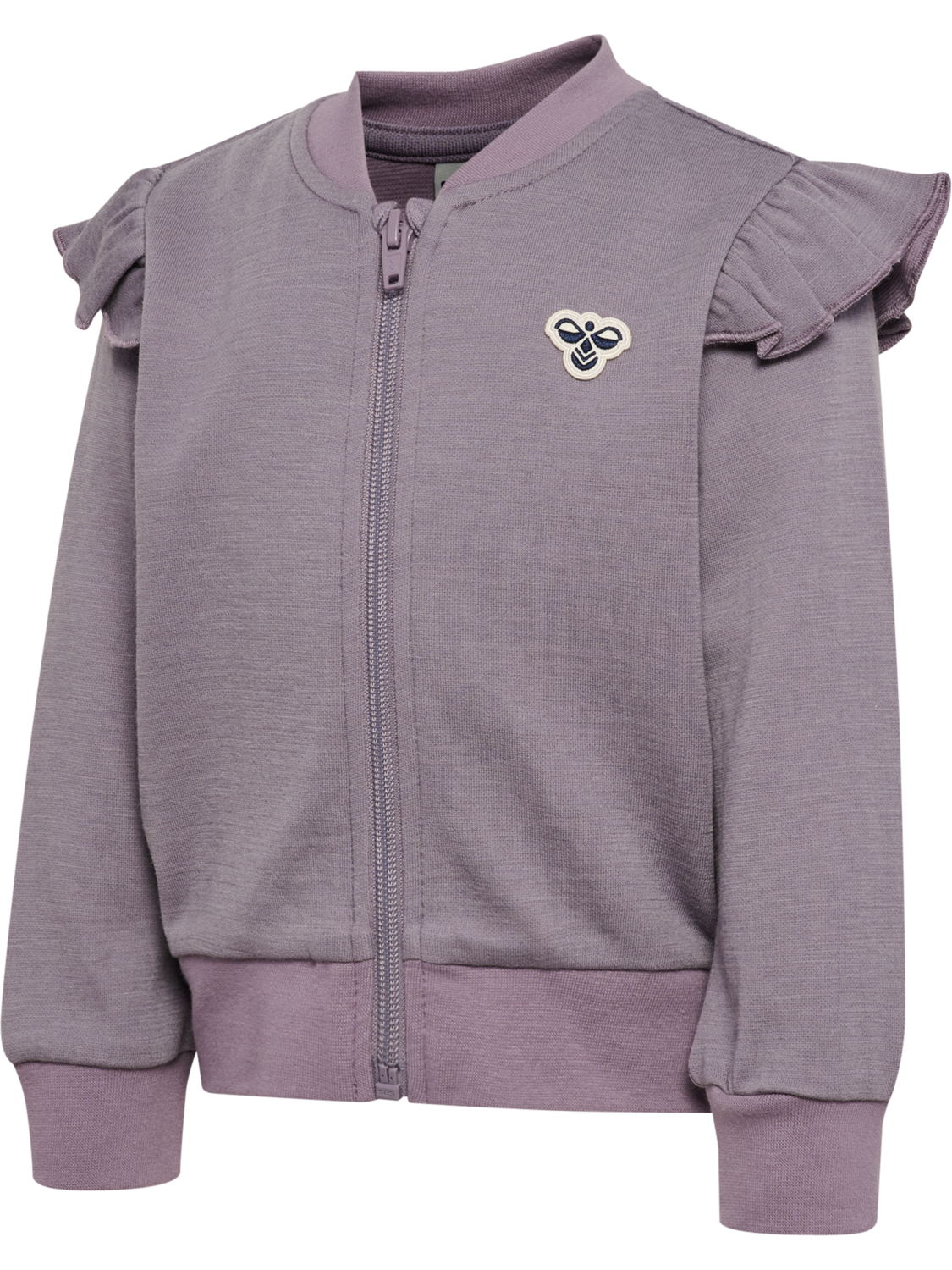 hmlMINI WOOL G ZIP JACKET BEE, GRAY RIDGE, packshot