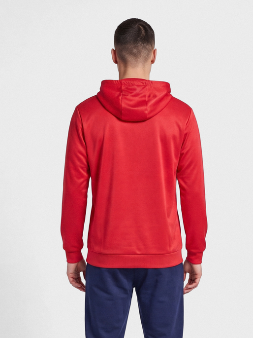 hmlLOGO HOODIE, TRUE RED, model