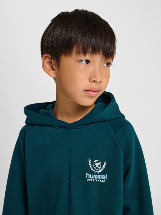 hmlJR LOOSE HOODIE BTS, REFLECTING POND, model