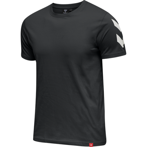 hmlLEGACY CHEVRON T-SHIRT, BLACK hmlLEGACY CHEVRON T-SHIRT, BLACK, packshot