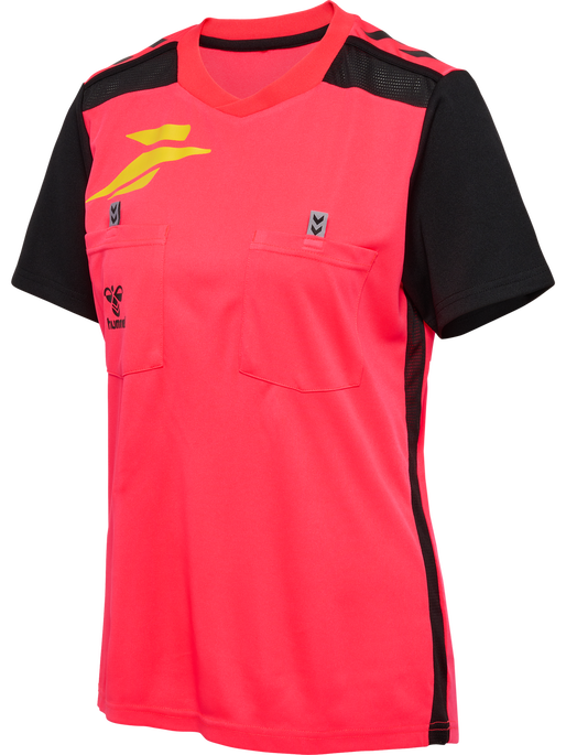 FFHB NEW REFEREE JERSEY S/S WO, DIVA PINK WO SPONSOR FFHB NEW REFEREE JERSEY S/S WO, DIVA PINK WO SPONSOR, packshot