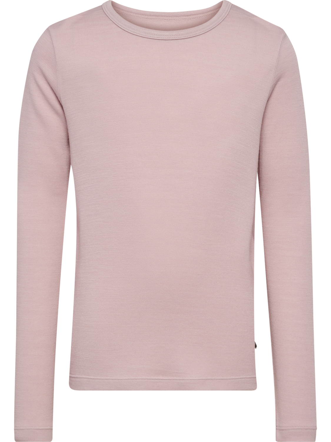 hmlJR WOOL T-SHIRT L/S, CLOUD GRAY, packshot
