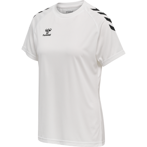 hmlCORE XK CORE POLY TEE  S/S WOMAN, WHITE hmlCORE XK CORE POLY TEE  S/S WOMAN, WHITE, packshot