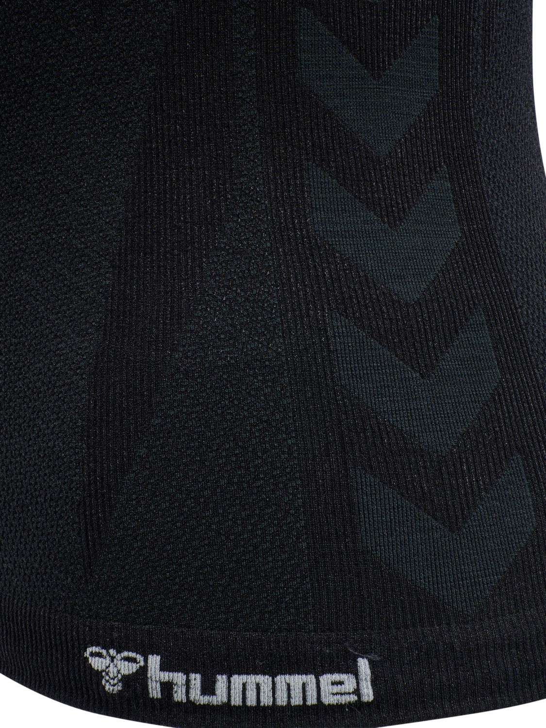 hmlCLEA SEAMLESS TOP, BLACK MELANGE, packshot