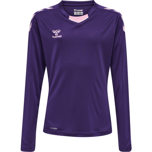 hmlCORE XK POLY JERSEY L/S KIDS, ACAI, packshot