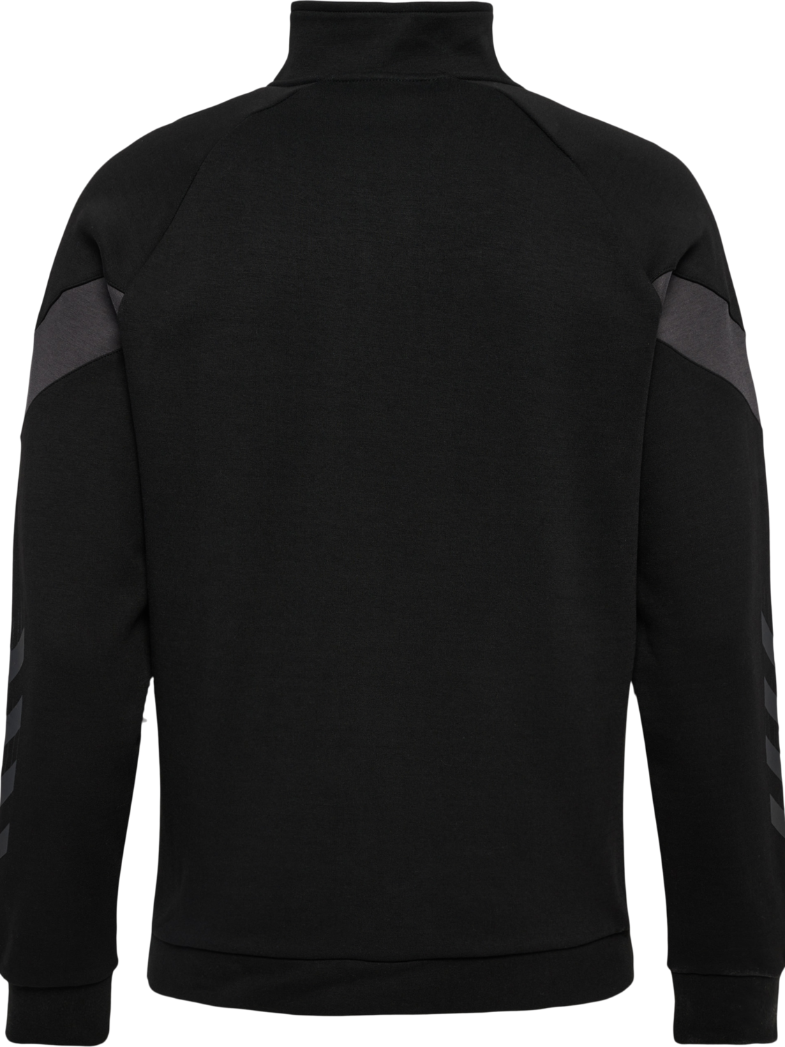 hmlTRAVEL HALF ZIP SWEAT, BLACK, packshot
