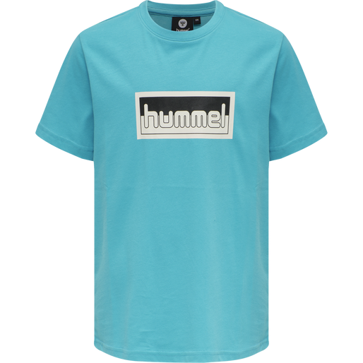 hmlMONO T-SHIRT S/S, SCUBA BLUE, packshot