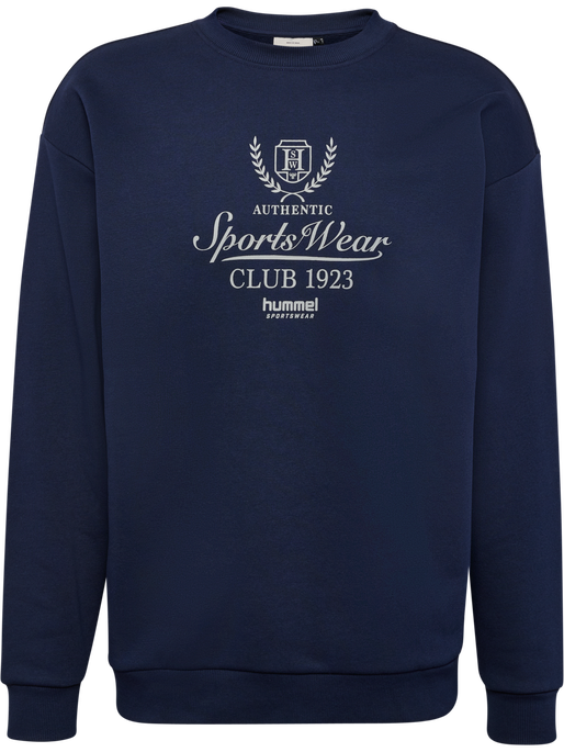 hmlLOOSE CREWNECK CLUB SPORTSWEAR, DRESS BLUES hmlLOOSE CREWNECK CLUB SPORTSWEAR, DRESS BLUES, packshot