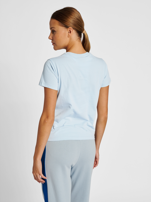 hmlLGC KRISTY SHORT T-SHIRT, CELESTIAL BLUE, model