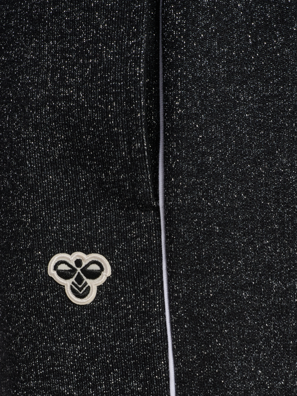 hmlJR LOOSE GLITTER SWEATPANT, BLACK, packshot