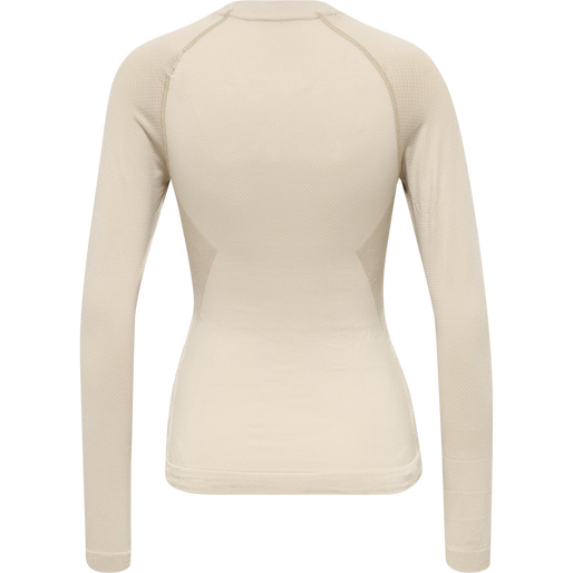 hmlCLEA SEAMLESS TIGHT T-SHIRT L/S, CHATEAU GRAY, packshot