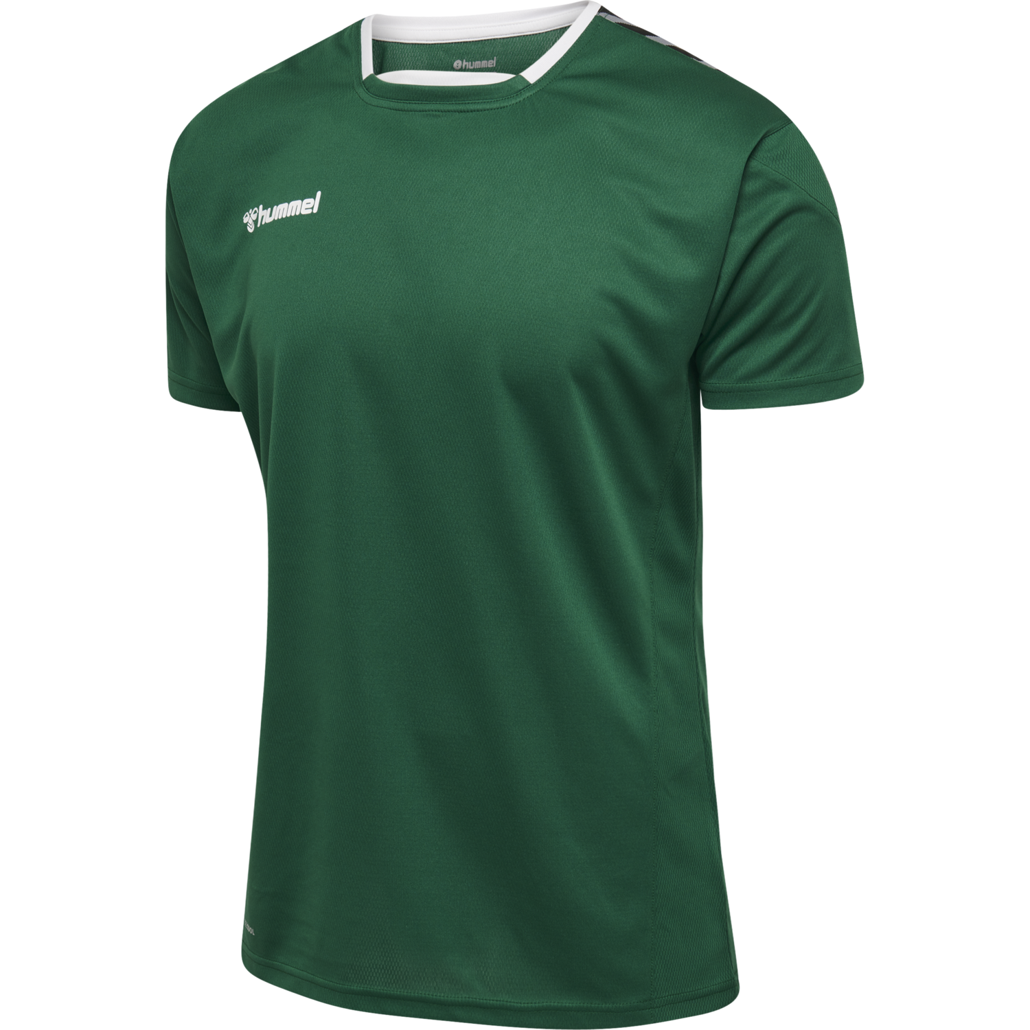 hmlAUTHENTIC POLY JERSEY S/S, EVERGREEN, packshot