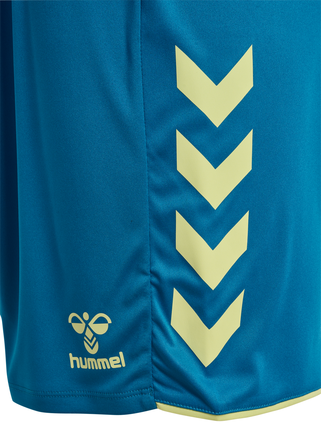 hmlCORE 2.0 SHORTS, CELESTIAL/PALE LIME YELLOW, packshot