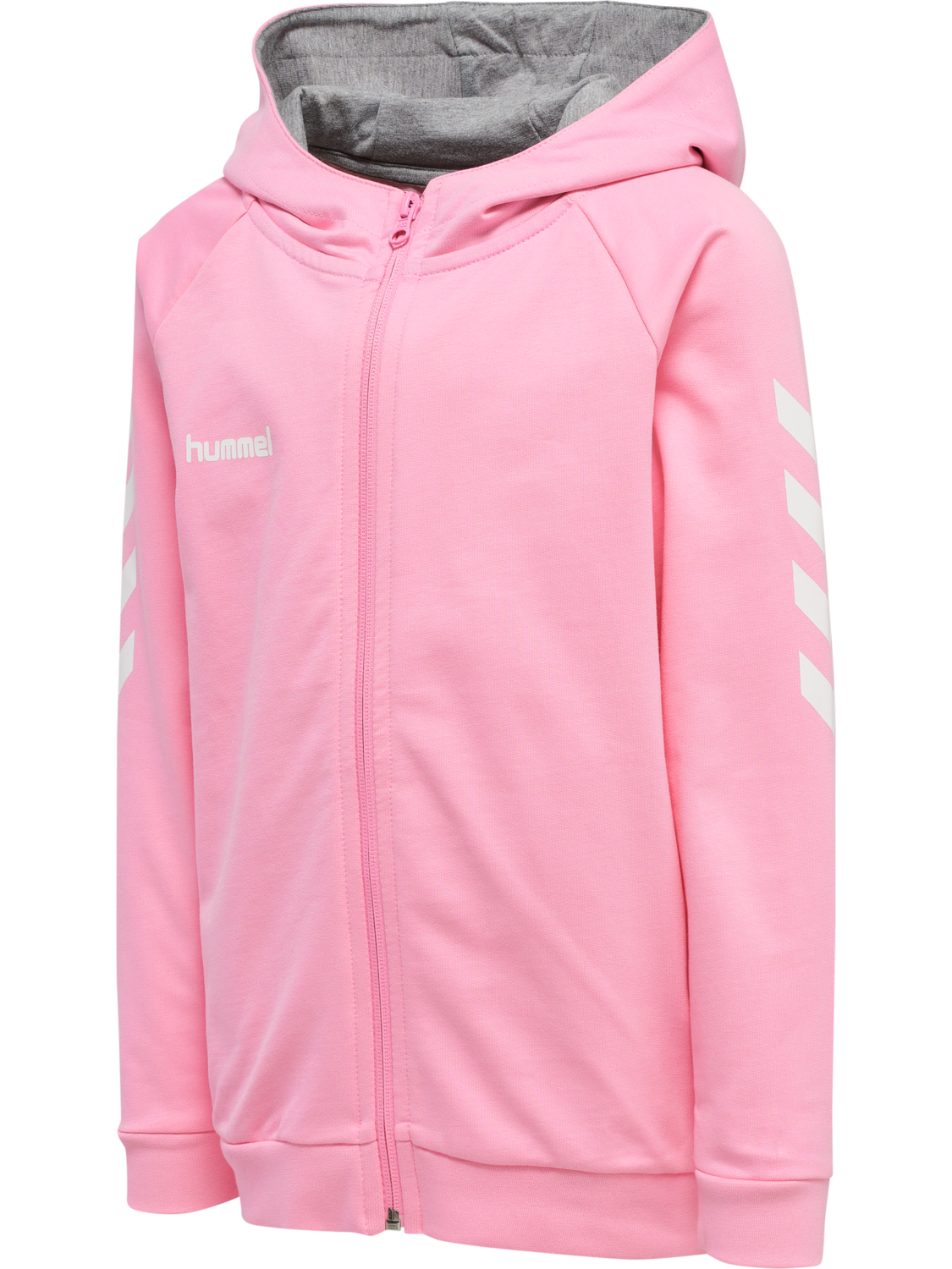 HMLGO KIDS COTTON ZIP HOODIE, COTTON CANDY, packshot