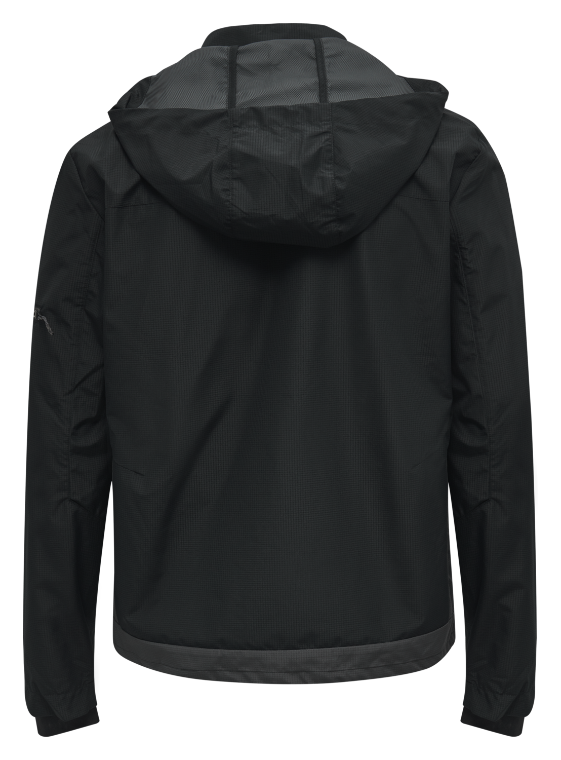 hmlNORTH SHELL JACKET, BLACK/ASPHALT, packshot