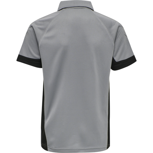 hmlLEAD FUNCTIONAL KIDS POLO, GREY MELANGE, packshot
