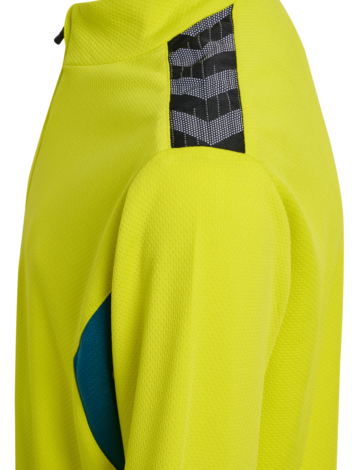 hmlAUTHENTIC HALF ZIP SWEAT KIDS, SULPHUR SPRING/BLUE CORAL, packshot
