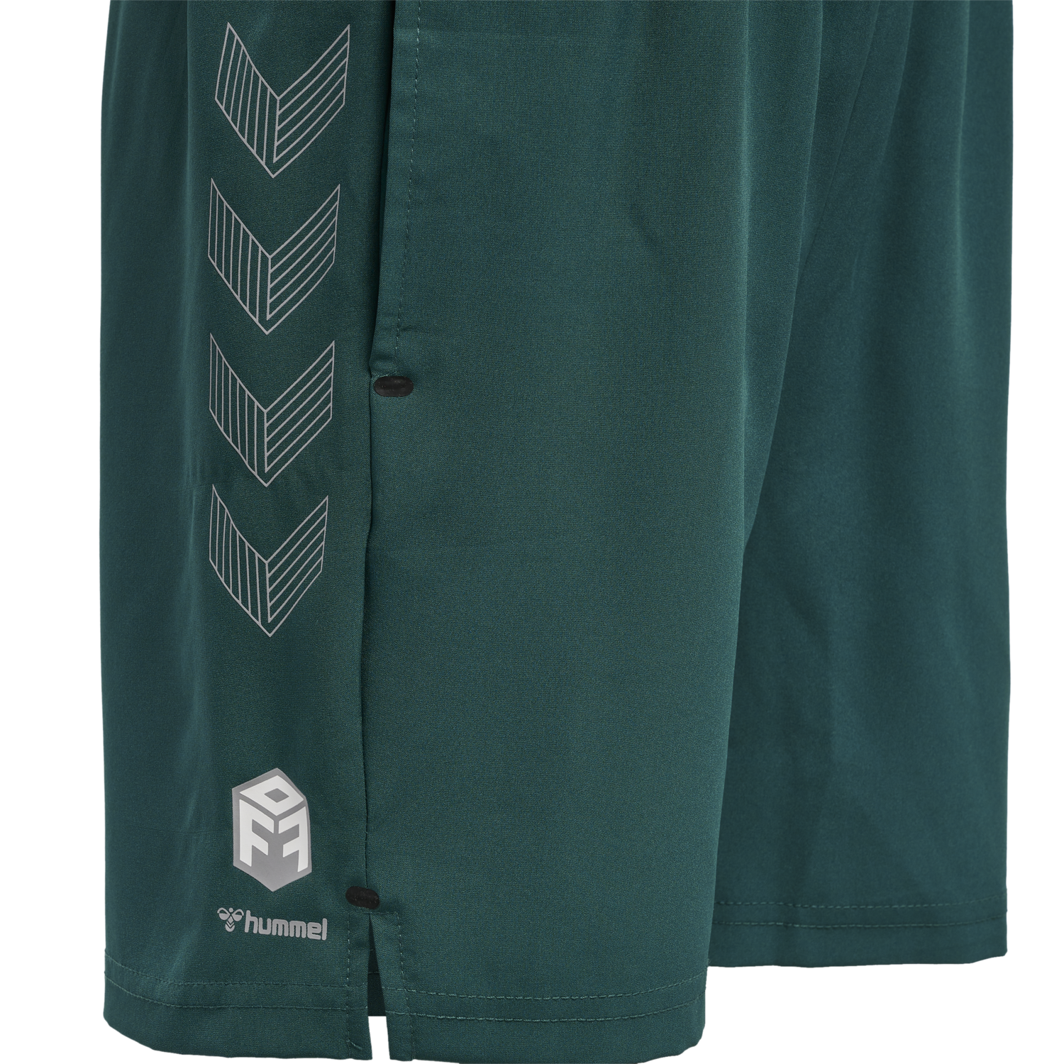 hmlMOVE GRID WOVEN SHORTS KIDS, DEEP TEAL, packshot