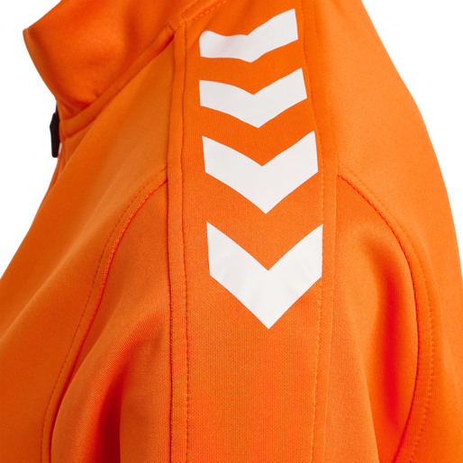 hmlCORE XK POLY ZIP SWEAT WOMAN, ORANGE TIGER, packshot