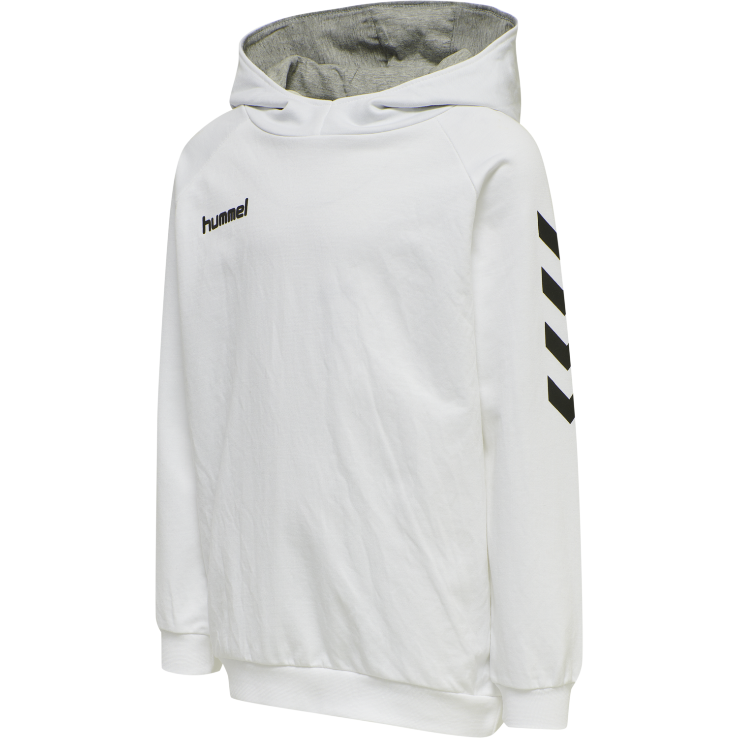 HMLGO KIDS COTTON HOODIE, WHITE, packshot