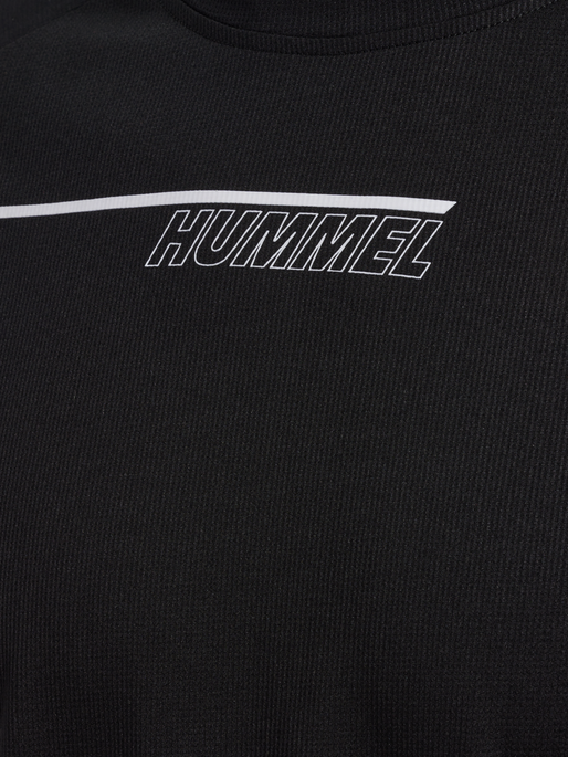 hmlCOURT LIGHT WEIGHT T-SHIRT L/S, BLACK, packshot
