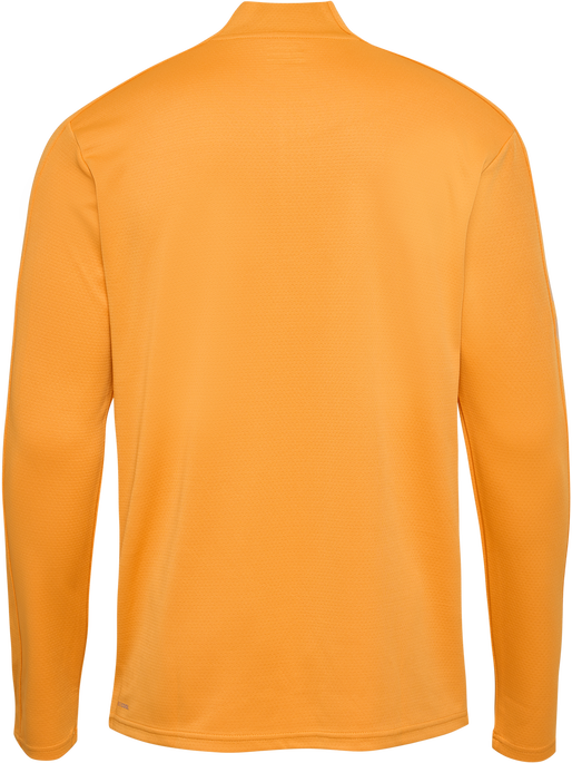 hmlACTIVE PL HALF ZIP, BLAZING ORANGE, packshot