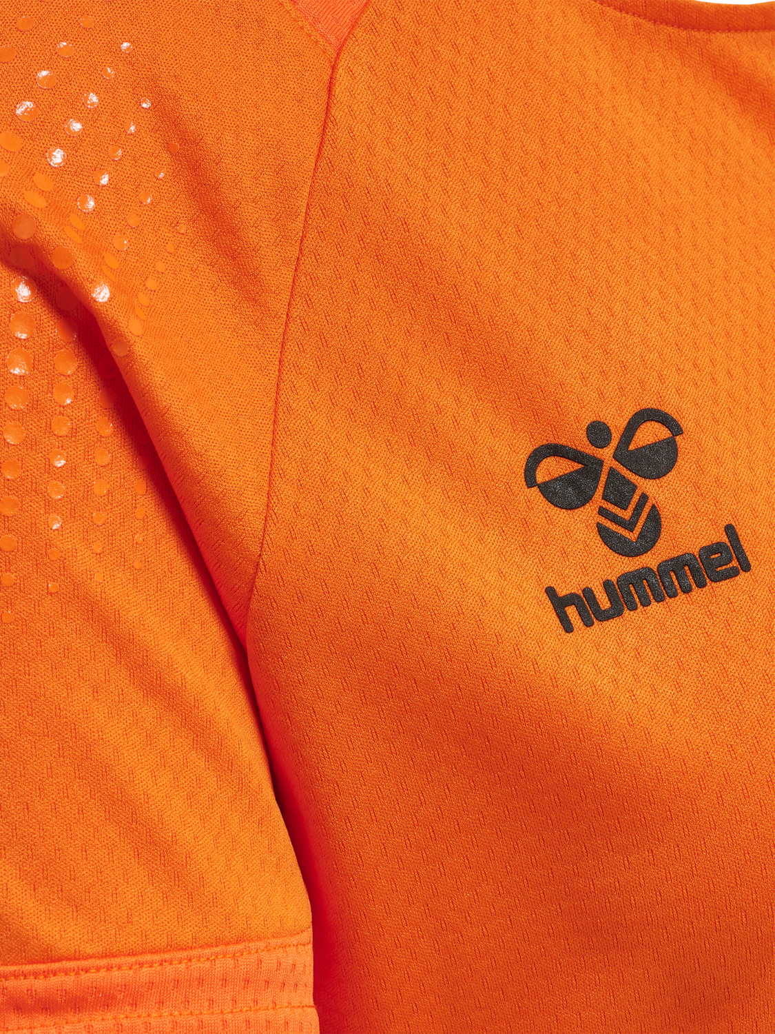 hmlLEAD WOMENS S/S POLY JERSEY, ORANGE TIGER, packshot