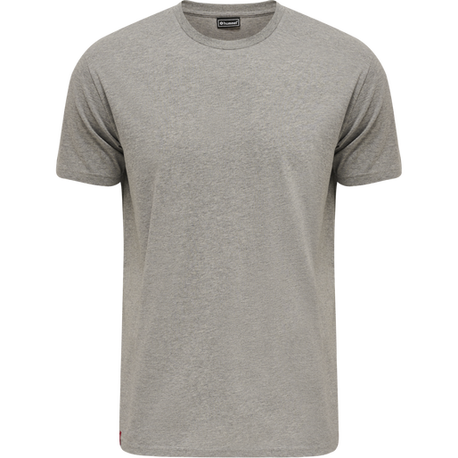 hmlRED BASIC T-SHIRT S/S, GREY MELANGE hmlRED BASIC T-SHIRT S/S, GREY MELANGE, packshot